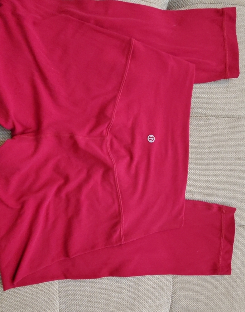 Lululemon leggings size 6 dark pink